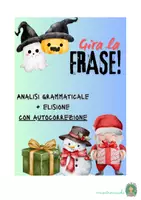 anteprima - Esercizi - 🎯 Gira la frase! Analisi grammaticale + elisione con autocorrezione - Pagina di copertina