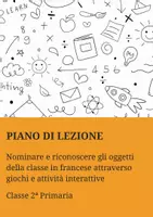 anteprima - Piani di lezione - Vocabolario degli oggetti della classe in francese - Pagina di copertina