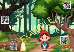 Voorbeeld - Roodkapje tot leven! Interactieve QR-prenten voor kleuters - Voorblad