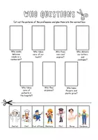 Vista previa - Hojas de trabajo - Wh- Questions activities | Who, What, Where, When & Why Worksheets - página 1