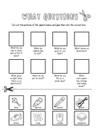 Vista previa - Hojas de trabajo - Wh- Questions activities | Who, What, Where, When & Why Worksheets - página 3