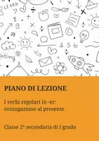 anteprima - Piani di lezione - Coniugazione dei Verbi Regolari in -er al Presente in Francese - Pagina di copertina
