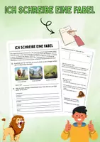 Vorschau - Arbeitsblätter - Ich schreibe eine Fabel - Deckblatt