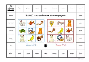 Vorschau - Spiele - Bingo: les animaux de compagnie - Deckblatt