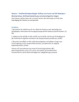 Vorschau - Klassenarbeiten - Klausur: Glykolyse mit EWH - Deckblatt