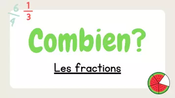 Aperçu - Présentation / Support pour le tableau - diaporama entraînement fractions - Page 1