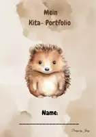 Vorschau - Arbeitsblätter - Mein Portfolio Igel 1 - Deckblatt