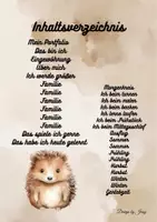 Vorschau - Arbeitsblätter - Mein Portfolio Igel 1 - Seite 1