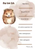 Vorschau - Arbeitsblätter - Mein Portfolio Igel 1 - Seite 3