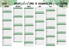 Aperçu - Autre type de ressources - Agenda Calendrier 2026 | 2 pages A4 - Page 1