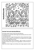 Vorschau - Arbeitsblätter - Lesen und Malen im Herbst und Winter! - Seite 2