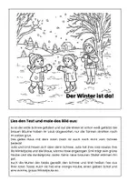 Vorschau - Arbeitsblätter - Lesen und Malen im Herbst und Winter! - Seite 3