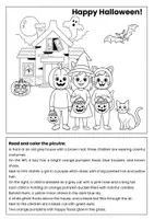 Vorschau - Arbeitsblätter - Read and color- autumn and winter! - Seite 1