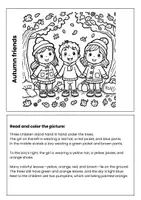 Vorschau - Arbeitsblätter - Read and color- autumn and winter! - Seite 2
