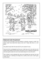 Vorschau - Arbeitsblätter - Read and color- autumn and winter! - Seite 3