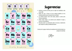 Vista previa - Juegos / Gamificación - Bingo de los elementos químicos - página 2