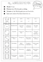 Vorschau - Arbeitsblätter - Würfelgeschichten - Texte schreiben mit dem Würfel - Seite 3