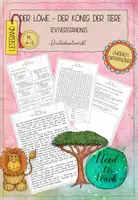 Vorschau - Arbeitsblätter - Der Löwe - Der König der Tiere - Textverständnis - Deckblatt
