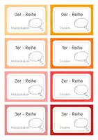 Vorschau - Spiele - Stop and Swap - Kopfrechenkärtchen Einmaleins - Multiplikation und Division - Seite 2