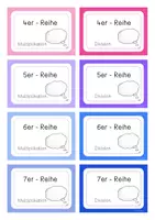 Vorschau - Spiele - Stop and Swap - Kopfrechenkärtchen Einmaleins - Multiplikation und Division - Seite 3