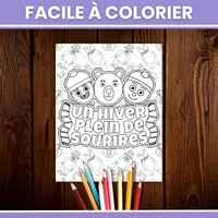 Aperçu - Jeux - Coloriage Hiver Maternelle Primaire | 15 Pages - Page 1