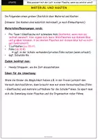 Vorschau - Arbeitsblätter - Versuch: Stoffe und ihre Eigenschaften (Luft erhitzen, Ausdehnung von Gasen) - Seite 1