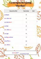 Vorschau - Spiele - Lesespaziergang "Herbst" - 3-fach differenziert - Seite 2
