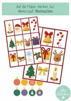 Vorschau - Spiele - Sport Weihnachten - Auf die Plätze, merken, los! Memo-Lauf - Deckblatt