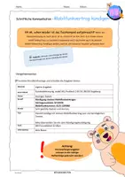 Vorschau - Arbeitsblätter - Informatik Privatbrief: Kündigung Mobilfunkvertrag - Aufgabe in zwei Schwierigkeitsstufen inkl. Lösung und Briefvorlage - Seite 1