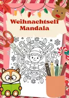 Vorschau - Mal- und Bastelvorlagen - Weihnachtself Mandala Winter Weihnachten Malvorlage - Deckblatt
