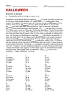 Aperçu - Apprentissages en autonomie - Halloween Reading Comprehension & Grammar Activities - Page 3