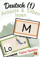 Vorschau - Präsentationen/Tafelbilder - Digitale Tafelbilder - Anlaute und Silben lesen - Deckblatt