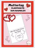 Vorschau - Mal- und Bastelvorlagen - Muttertagskarte ausmalen - Deckblatt