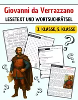 Vorschau - Arbeitsblätter - Giovanni da Verrazzano: Leseverständnis und Wortsuchrätsel mit Lösungen - Deckblatt
