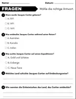 Vorschau - Arbeitsblätter - Jacques Cartier: Leseverständnis und Wortsuchrätsel mit Lösungen - Seite 2