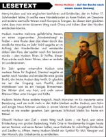 Vorschau - Arbeitsblätter - Henry Hudson: Leseverständnis und Wortsuchrätsel mit Lösungen - Seite 1