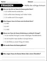 Vorschau - Arbeitsblätter - Vasco da Gama: Leseverständnis und Wortsuchrätsel mit Lösungen - Seite 2