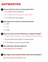 Vorschau - Arbeitsblätter - Vasco da Gama: Leseverständnis und Wortsuchrätsel mit Lösungen - Seite 3