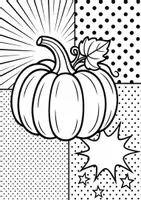 Voorbeeld - Kleurplaten pompoenen „Halloween“ - Pagina 1