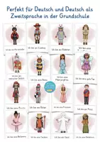 anteprima - Flashcard - Tedesco Deutsch lernen carte illustrate costumi di Carnevale / Fasching - Pagina 2