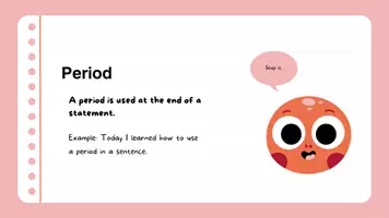 Προεπισκόπηση - Διαδραστικό υλικό - Punctuation Lesson Presentation (Σημεία Στίξης) - Σελίδα 1