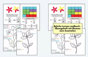 Vorschau - Mal- und Bastelvorlagen - brüche 4 klasse übungen pdf ausmabilder - Deckblatt