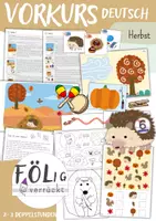 Vorschau - Stundenentwürfe - Vorkurs Deutsch - Herbst - Deckblatt
