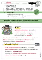 Vorschau - Unterrichtsreihen - Digitale Informationssysteme - Merkblätter mit Lösungen - Arbeitsaufträge - Seite 1