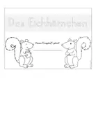 Vorschau - Arbeitsblätter - Eichhörnchen: Klappbuch / Flipbook - Seite 3