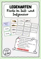 Vorschau - Spiele - Fischarten in Süß- und Salzwasser - Legespiel - Deckblatt