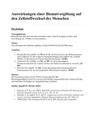 Vorschau - Klassenarbeiten - Bismusvergiftung - Klausur zur Glykolyse - Deckblatt