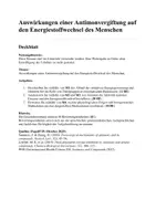 Vorschau - Klassenarbeiten - Antimonvergiftung, Glykolyse- Klausur - Deckblatt