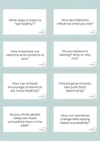 Vista previa - Hojas de trabajo - Conversation Questions - Food, Health and Lifestyle - página 2