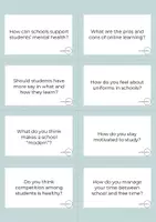 Vista previa - Juegos / Gamificación - Conversation Questions - School, Education and Career Plans - página 2